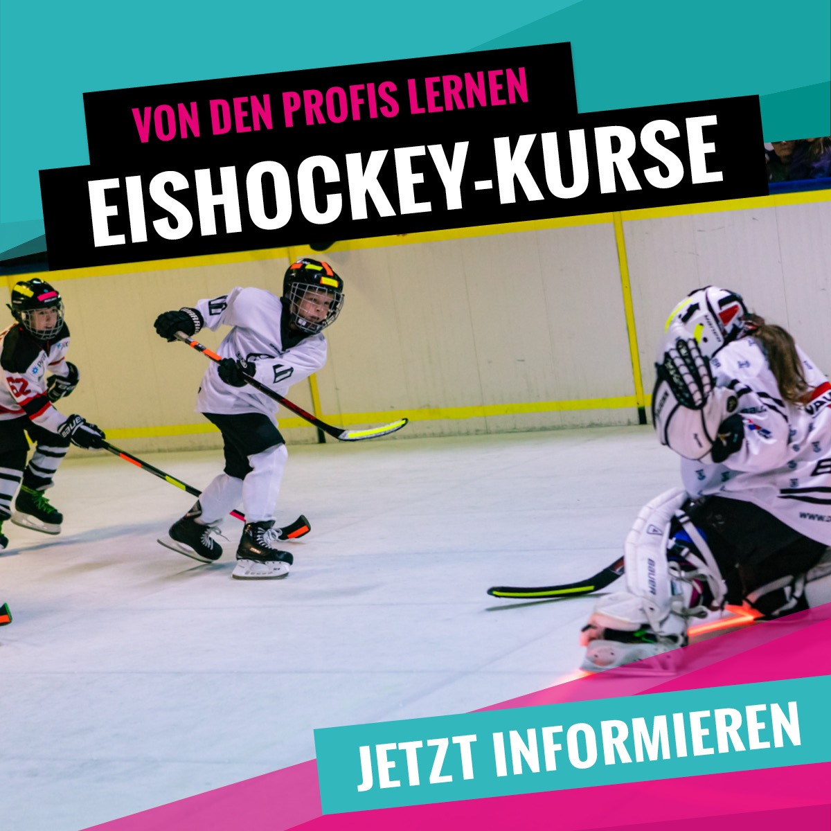 Eishockey-Kurse für Kinder ohne Altersgrenze bei SLIDE COLOGNE - Kölns 1. Kunsteis-Arena in Dellbrueck